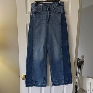 GAP Flare Wide-Leg Jeans in Classic Blue